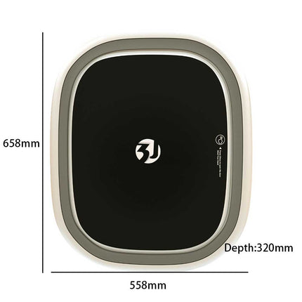 Wall-Mounted Washing Machine, 2.5kg Compact for RV & Caravan, with Touch Screen