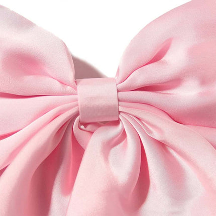 Large Satin Ribbon Bow Hair Clip for Women Girls Barrette