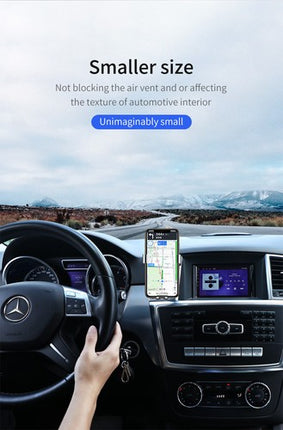 Baseus Gravity Car Phone Mount: Mini Automatic Air Vent Holder for iPhone 15/14, Samsung Galaxy, 3.5-6.8" Phones