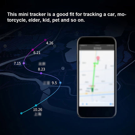 Car & Pet GPS Tracker | Mini Design, Real-Time Location & Anti-Lost Alert
