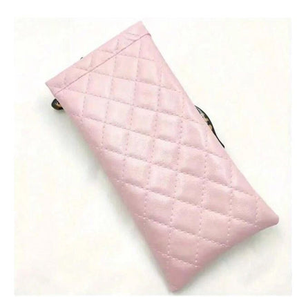 PU Leather Glasses Case Pouch with Spring Close for Sunglasses or Phone