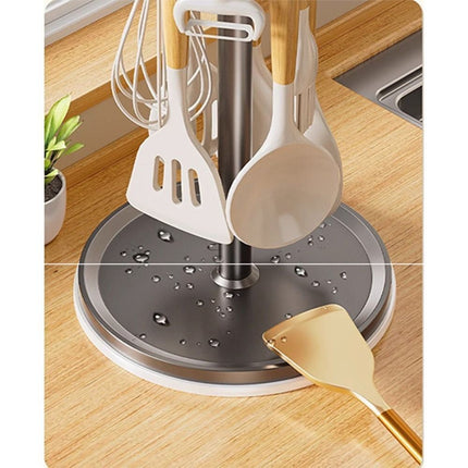 Rotatable Kitchen Tool Holder for Spoon, Spatula, Whisks