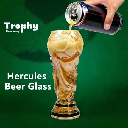 2026 World Cup Trophy Beer Glass - Iridescent Football Bar Mug Decor