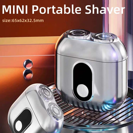 Portable Cordless Rotary Shaver Wet & Dry High Speed for Travel & Beard
