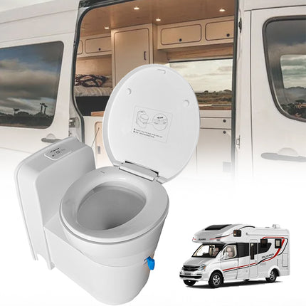 3J-W5000 RV Toilet: Compact 17.2L Tank with Rotating Bowl for Space Saving & Easy Cleaning