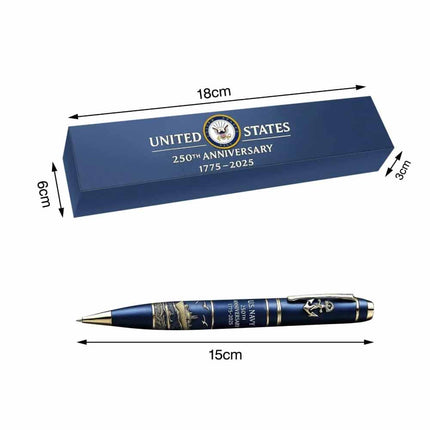 U.S. Navy 250th Anniversary Pen (1775–2025) – Naval Collectible Gift