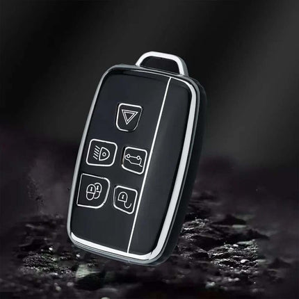 Remote Key Fob Cover Case with Rope Keyring for Range Rover Land Rover Sport Evoque Jaguar XF XJ X