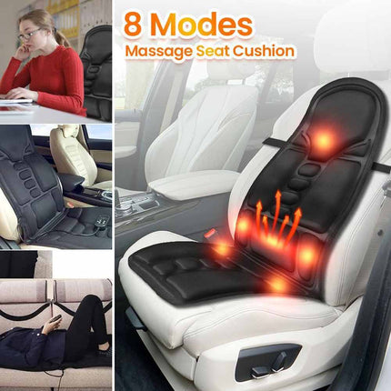 7-Motor Full Body Massage Cushion with Heat | 8 Modes for Back, Neck, Shoulders & Lumbar
