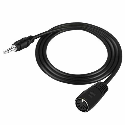 3.5mm TRS Mini Jack to 5-Pin DIN MIDI Female Adapter Cable - 0.5m