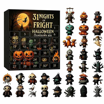 2026 Halloween Advent Calendar 31 Nights of Fright Countdown Gift Box