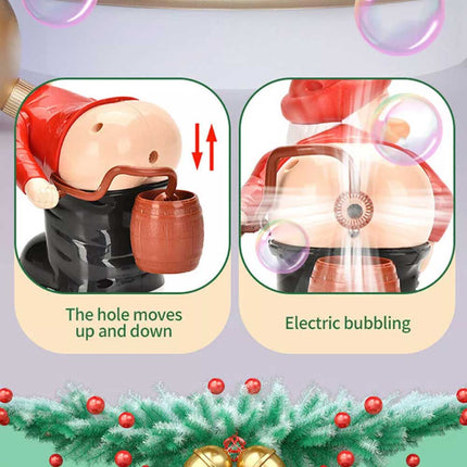 Electric Santa Claus Bubble Machine with Music & Light Entertainment