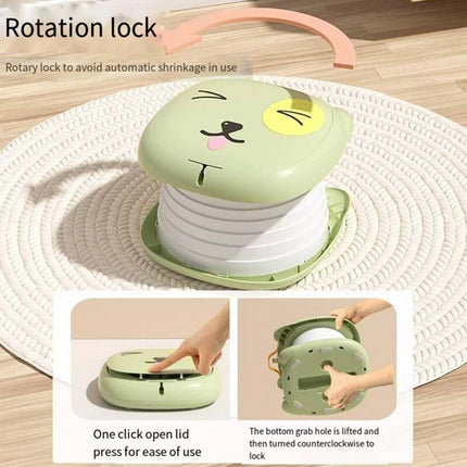 Foldable Kids Travel Potty Seat – Portable Training Toilet for Camping & Travel, Green
