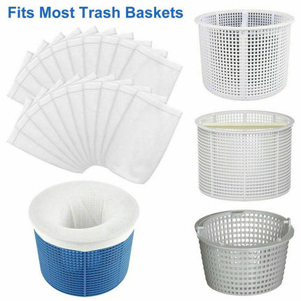 30/40/60 Pack Pool Skimmer Basket Screen Socks Fine Mesh Filter Savers