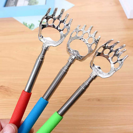 Extendable Bear Claw Back Scratcher, Portable Telescopic Massage Tool for Itch Relief