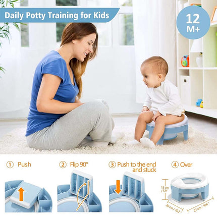Reusable Portable Folding Potty for Toddler Outdoor Camping Travel