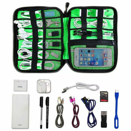 Travel Cable Organizer Bag for USB Cord & Charger, Electronic Accessories Storage Case