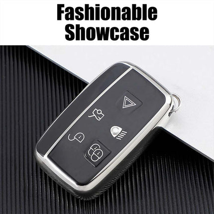 Compatible Land Rover Range Rover Sport Evoque Jaguar Key Fob Shell Cover + Keyring