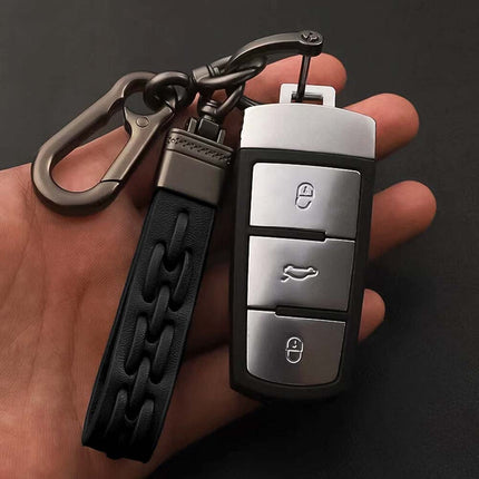 Genuine Leather Stylish Keyring for Car Keys and Keychain – Durable & Elegant Holder