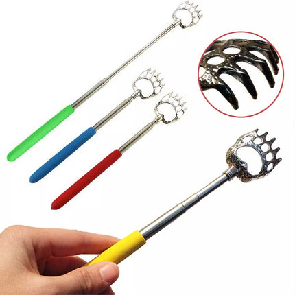 Extendable Bear Claw Back Scratcher, Portable Telescopic Massage Tool for Itch Relief