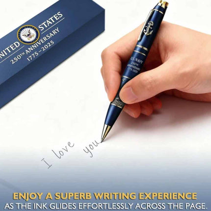 U.S. Navy 250th Anniversary Pen (1775–2025) – Naval Collectible Gift