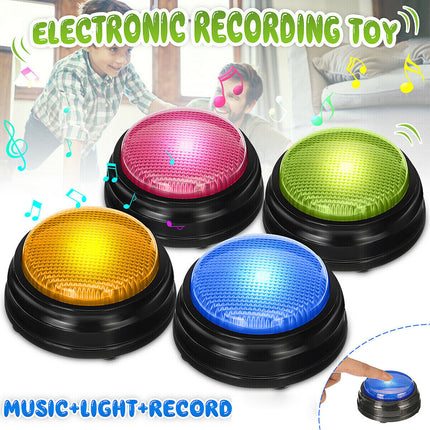4X Recordable Talking Button Set for Dog Training & Communication