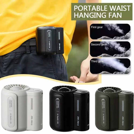 Wearable Cooling Fan - Rechargeable, 360° Airflow for Office, Sports & Travel