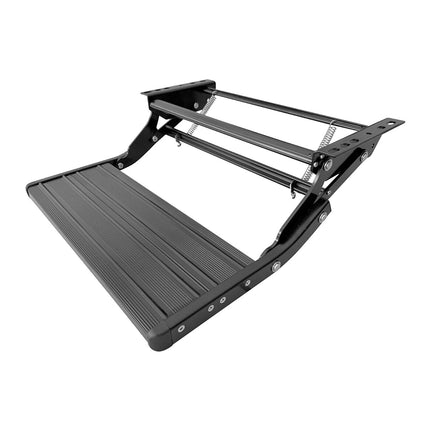 Retractable Folding Caravan Step with LED Light - Aluminium Entry Step for RV & Camper Trailer