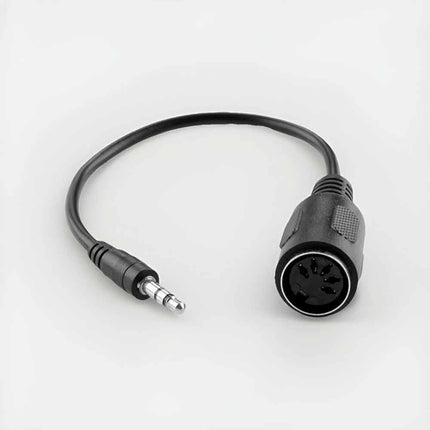 3.5mm TRS Mini Jack to 5-Pin DIN MIDI Female Adapter Cable - 0.5m