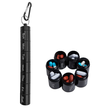 7-Day Pill Box Weekly Medicine Storage Organizer Dispenser Case