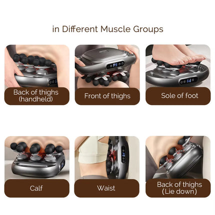 22-Head High-Frequency Fascia Massage Gun for Muscle Relief - AU