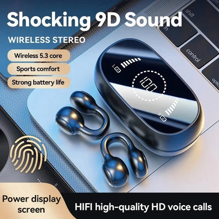 Open Ear Clip-On Wireless Earbuds for iPhone & Android
