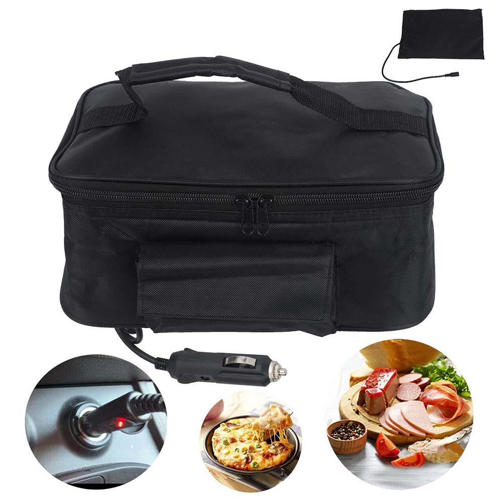 12V Portable Electric Lunch Box: 3-in-1 Car Food Warmer & Heated Meal Container for Home, Office, & Travel