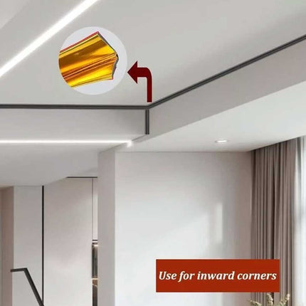 Self Adhesive Wall Edging Strip Flexible Corner Angle Trim for Living Room & Kitchen