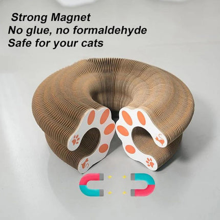 Transformable Cat Toy Set: Wear-Resistant Ball & Scratch Pad, Interactive Kitty Kurlz Play Mat