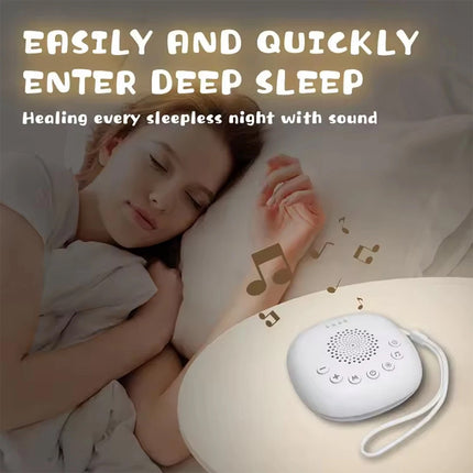 Portable White Noise Sound Machine 20 Sounds with RGB Light for Sleep Adults & Kids