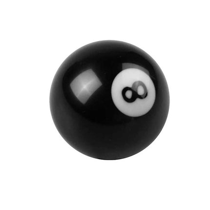 8-Ball Pool Billiard Shift Knob with Brass Inserts - Universal Manual Gear Stick for Most Cars