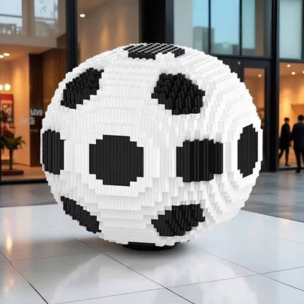 9.5CM Football Building Blocks Set Creative Educational Soccer Model Toy