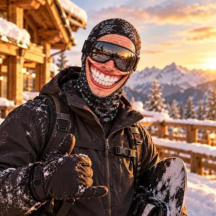 3D Funny Face Balaclava Ski Mask for Winter Outdoor Cover