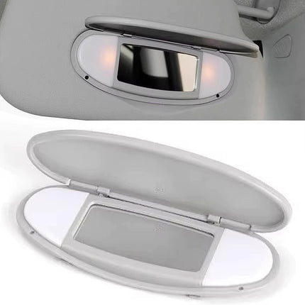 Sun Visor Vanity Mirror Cover Beige Gray for Mini R55 R56 R60 2007-2014