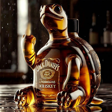2025 Unique Turtle Glass Whiskey Bottle Decanter Animal Gift