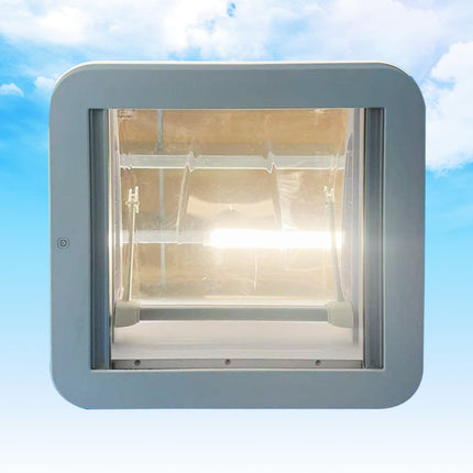 400mm x 400mm Roof Hatch with Skylight | Built-In Blind & LED Light for Caravan, Motorhome, RV