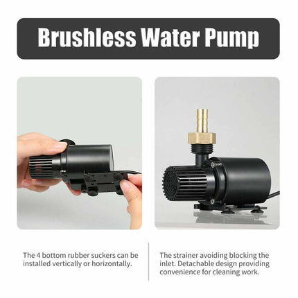 DC 12V Brushless Submersible Water Pump 500L/H for Aquarium & Fish Pond