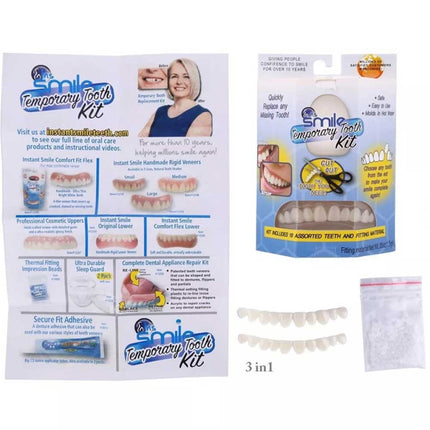 Flex Comfort Fit Temporary Teeth Replacement Top Repair Kit