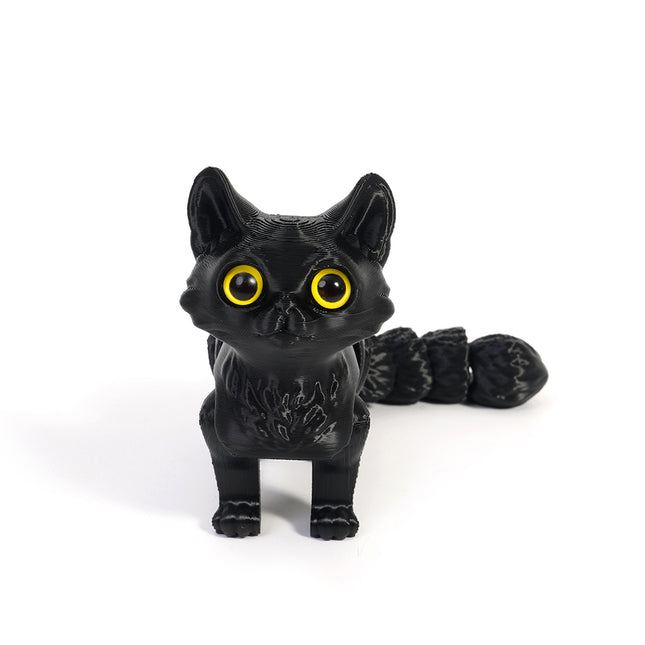 16CM Articulated Cat Toy, 3D Printed PLA Joints Fidget Figurine Gift
