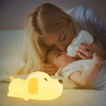 Rechargeable Cute Puppy Touch Night Light for Kids Gift