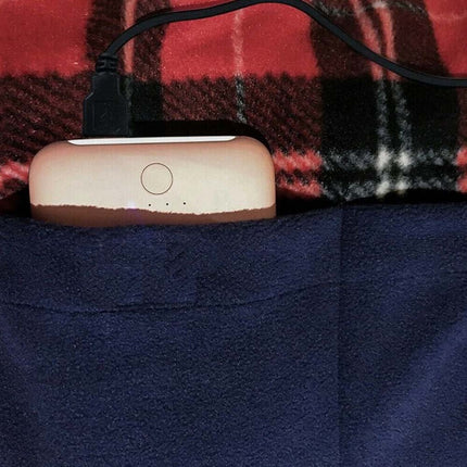 Electric Heated Throw Blanket, Fleece Warming Blanket with Timer & Washable Design