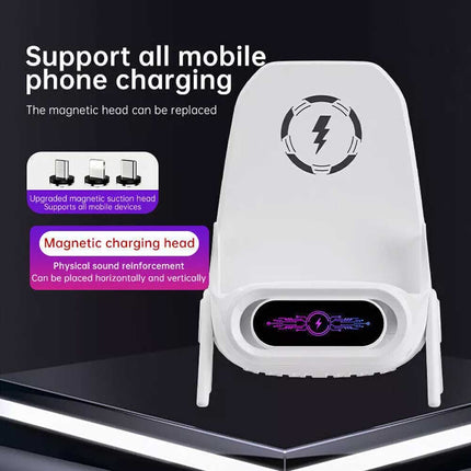 15W Fast Wireless Charger Stand Dock for iPhone Samsung & Android Phones
