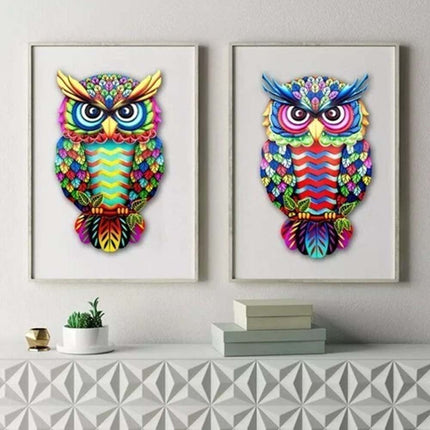 4PCS Metal Owl Fence Decor – Garden Wall Art Hanging