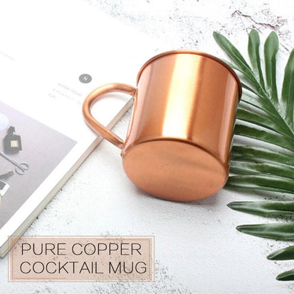 450ML Pure Copper Mug for Mule, Coffee, Beer, Cocktail – Camping Gold