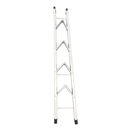 Caravan Ladder 4-Step, Heavy Duty Aluminum Folding Steps with Non-Slip Rungs for RV Camper Trailer